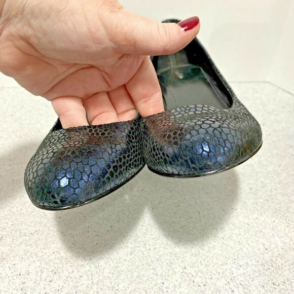 Calvin Klein Babe High Heels Pumps Ladies Navy Blue Career Shoes US 10M AS IS - Picture 7 of 9